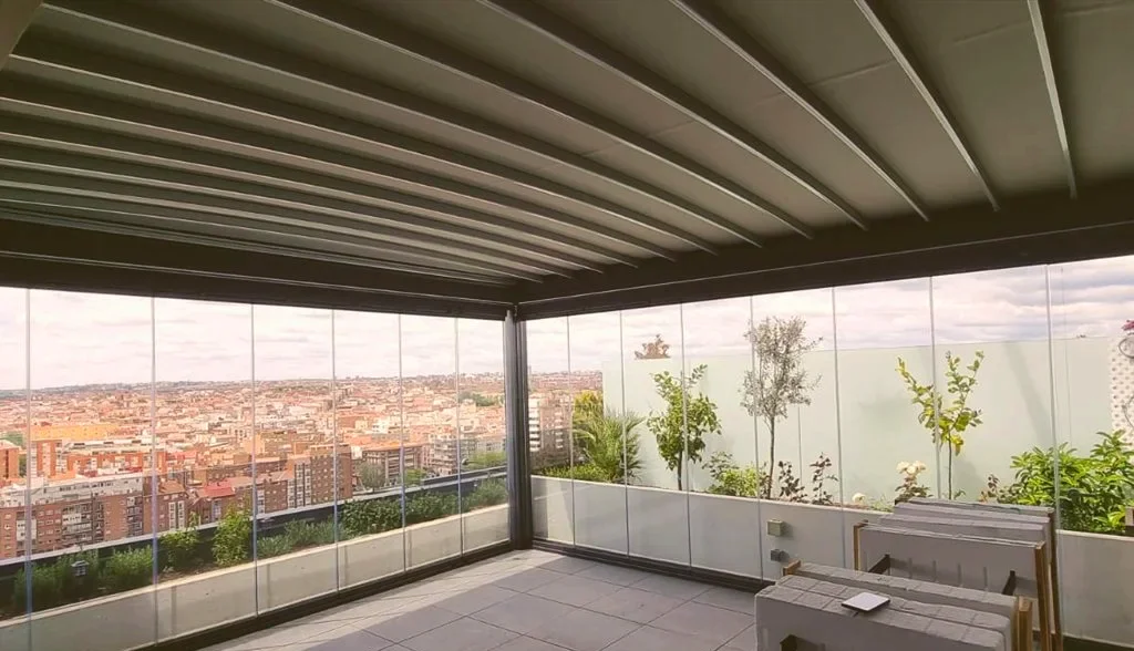Pérgola lona tensada Madrid